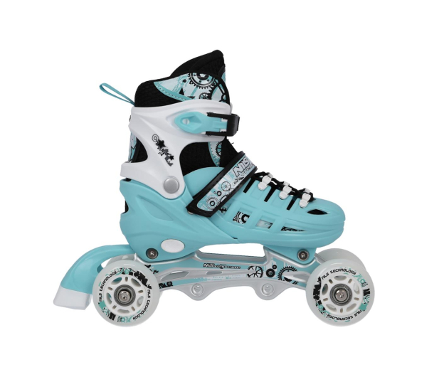 Nils Extreme Łyżworolki 4w1 NH10905 rozm. M (35-38) Miętowe - 1121344 - zdjęcie 6